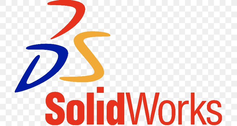 SolidWorks Corp. Computer-aided Design Computer Software Logo, PNG, 717x437px, 3d Computer Graphics, Solidworks, Area, Brand, Catia Download Free