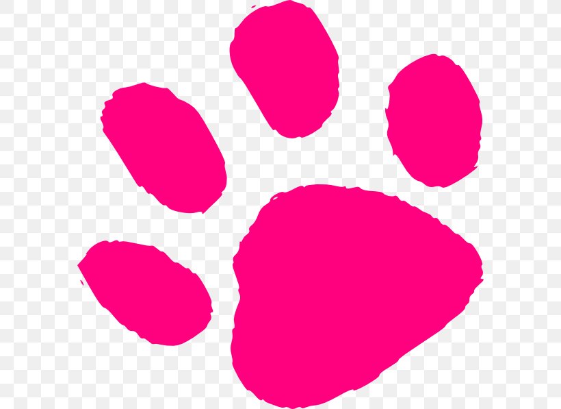 Paw Free Clip Art, PNG, 594x597px, Paw, Blue, Free, Free Content, Heart Download Free