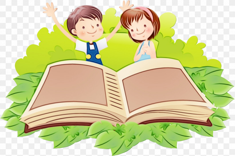 Cartoon Reading Sharing Happy Learning, PNG, 992x659px, Watercolor, Cartoon, Child, Happy, Learning Download Free