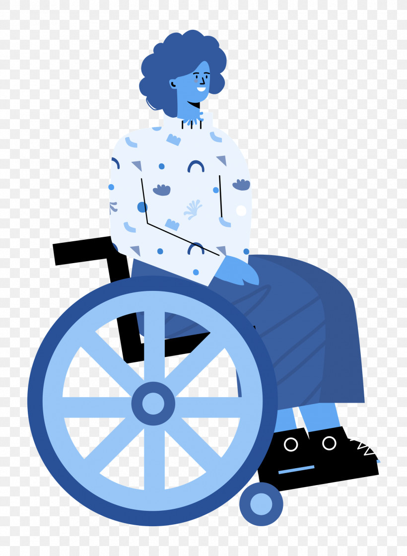 Sitting On Wheelchair Woman Lady, PNG, 1830x2500px, Woman, Behavior, Cartoon, Human, Lady Download Free