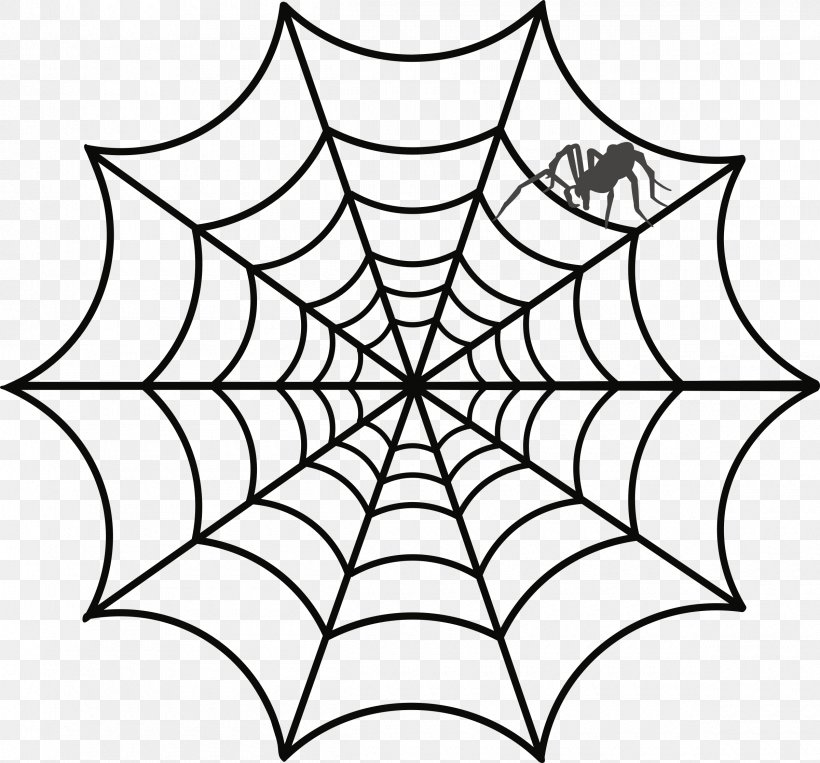Spider Web Drawing, PNG, 2400x2234px, Spider, Area, Black And White, Coloring Book, Drawing Download Free