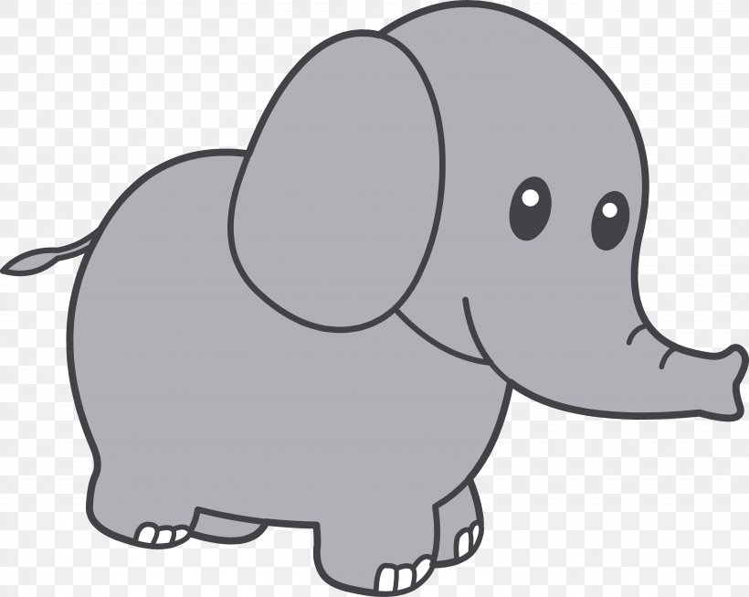 African Elephant Free Content Clip Art, PNG, 6062x4830px, Elephant, African Elephant, Animal Figure, Area, Black And White Download Free