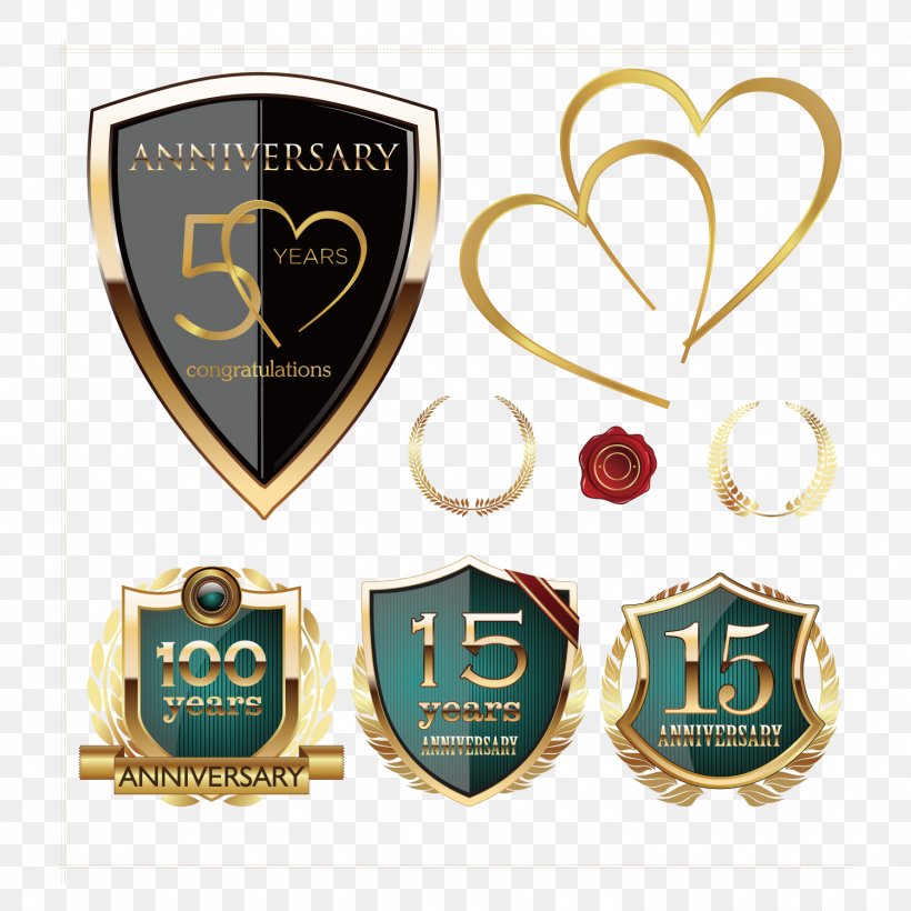Anniversary Badge Pictures, PNG, 1500x1500px, Anniversary, Birthday, Brand, Concepteur, Digital Data Download Free