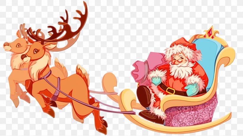 Christmas Santa Claus, PNG, 1600x900px, Watercolor, Character, Character Created By, Christmas, Christmas Eve Download Free