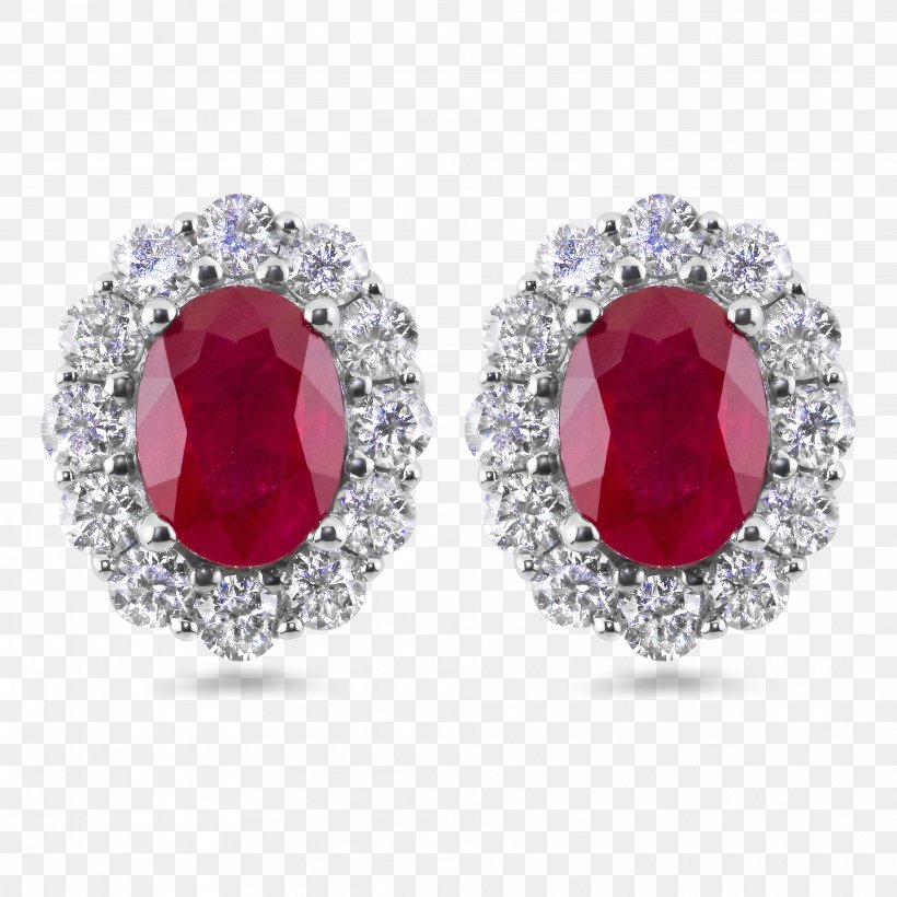 Earring Ruby Diamond Jewellery Gemstone, PNG, 3829x3829px, Earring, Birthstone, Bling Bling, Body Jewelry, Carat Download Free
