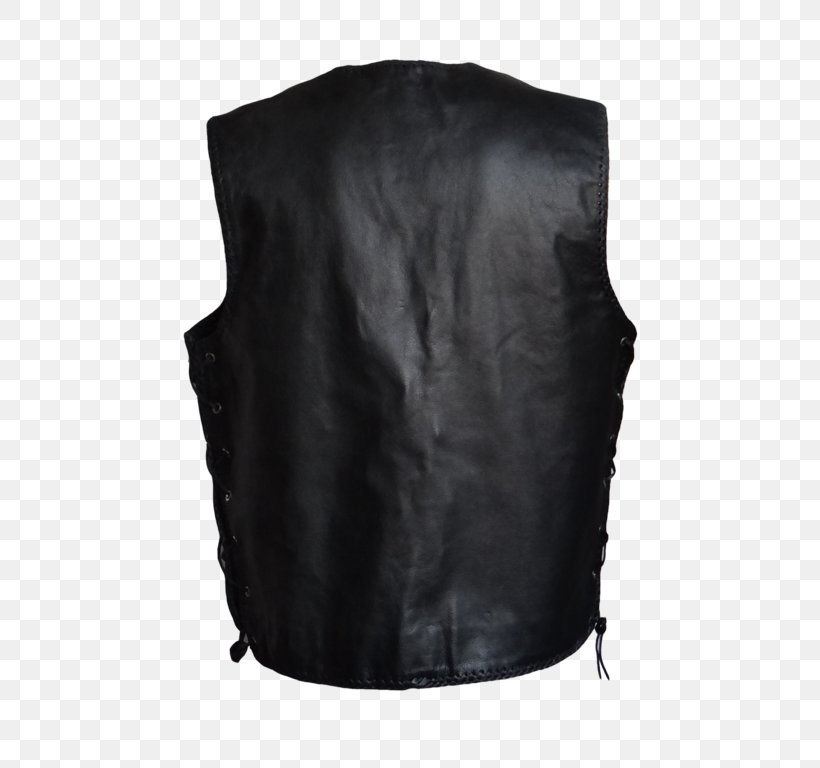 Gilets Neck Leather Black M, PNG, 507x768px, Gilets, Black, Black M, Leather, Neck Download Free