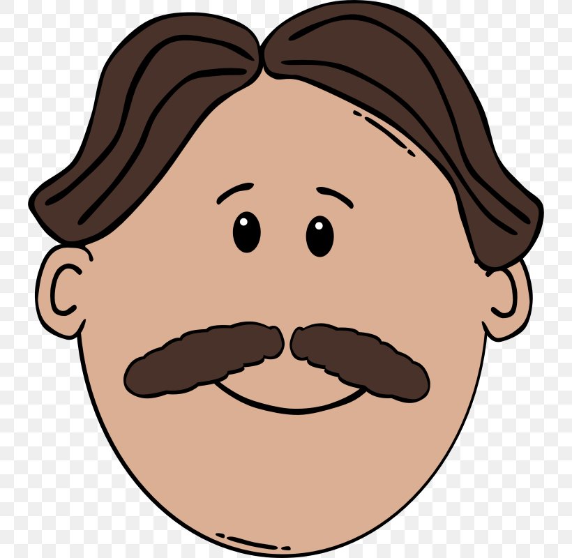 Moustache Man Brown Hair Clip Art, PNG, 800x800px, Moustache, Beard, Brown Hair, Cartoon, Cheek Download Free