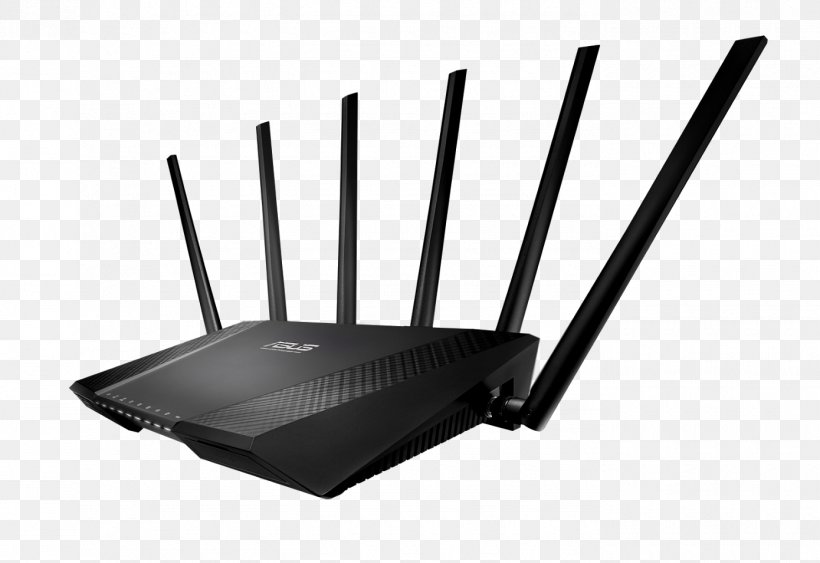 Wireless-AC3100 Dual Band Gigabit Router RT-AC88U ASUS RT-AC3200 IEEE 802.11ac, PNG, 1390x955px, Asus Rtac3200, Asus, Computer Network, Electronics, Electronics Accessory Download Free