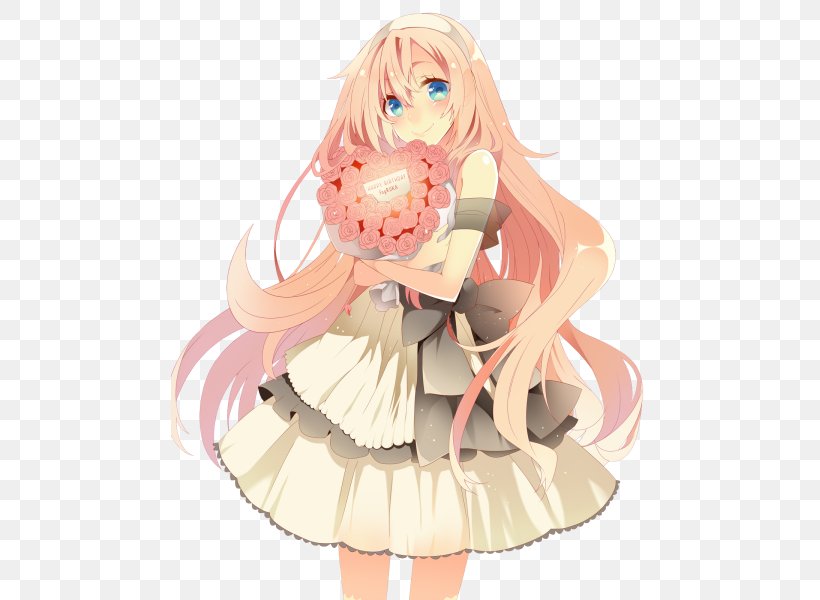 Megurine Luka IA Vocaloid Hatsune Miku Birthday, PNG, 477x600px, Watercolor, Cartoon, Flower, Frame, Heart Download Free