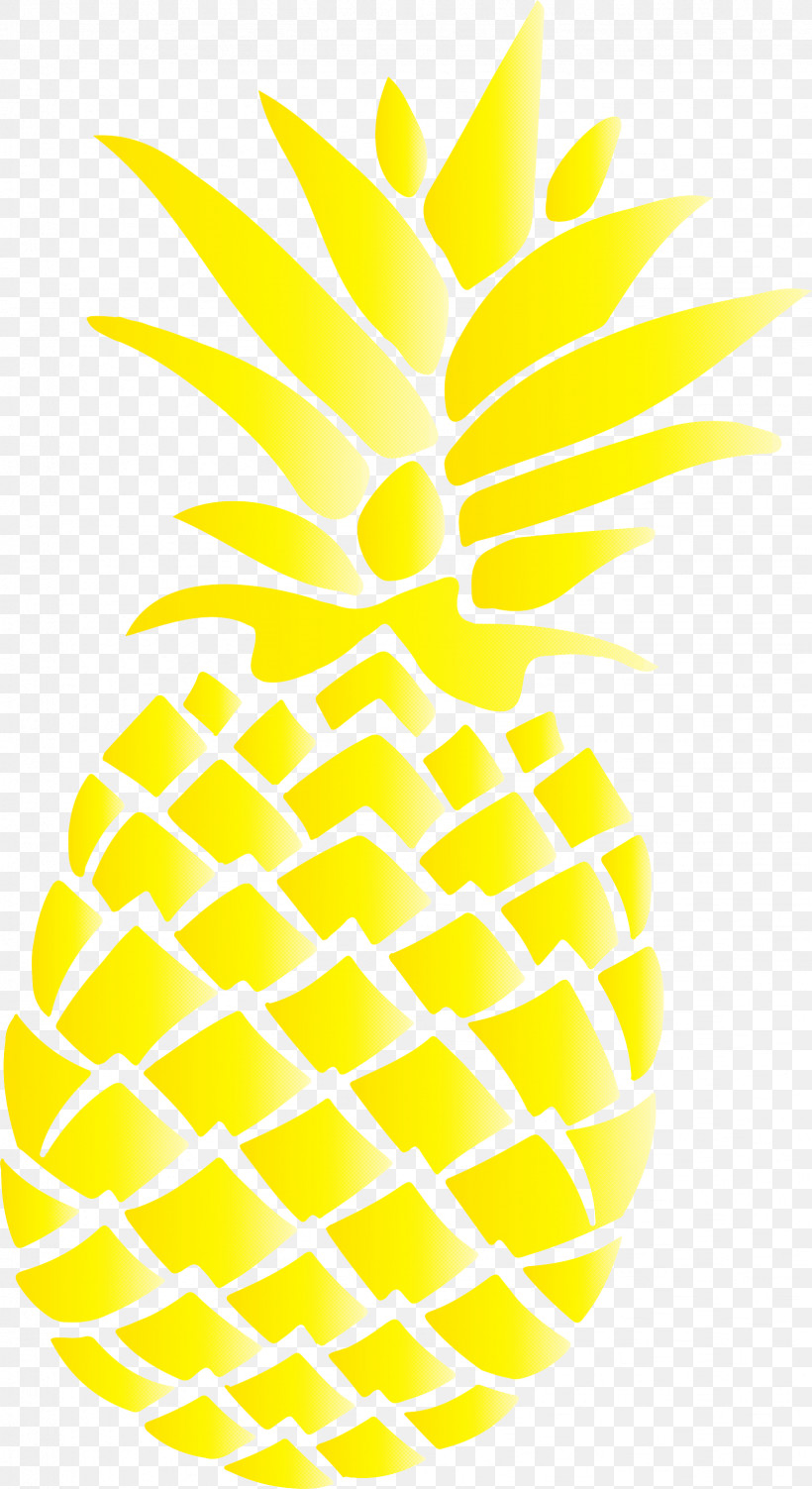 Pineapple Tropical Summer, PNG, 1636x3000px, Pineapple, Computer Animation, Drawing, Painting, Silhouette Download Free