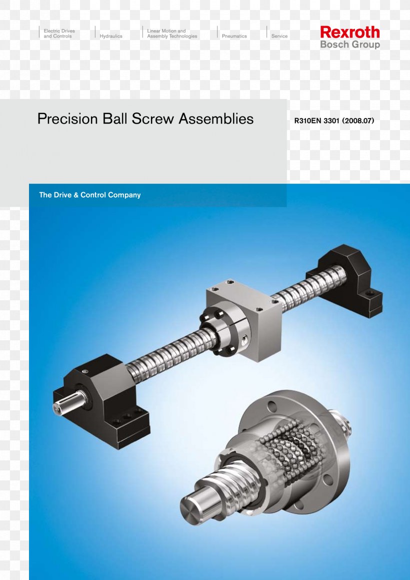 Ball Screw Leadscrew Bosch Rexroth Linear-motion Bearing, PNG, 1654x2339px, Ball Screw, Ball, Ball Bearing, Bearing, Bosch Rexroth Download Free
