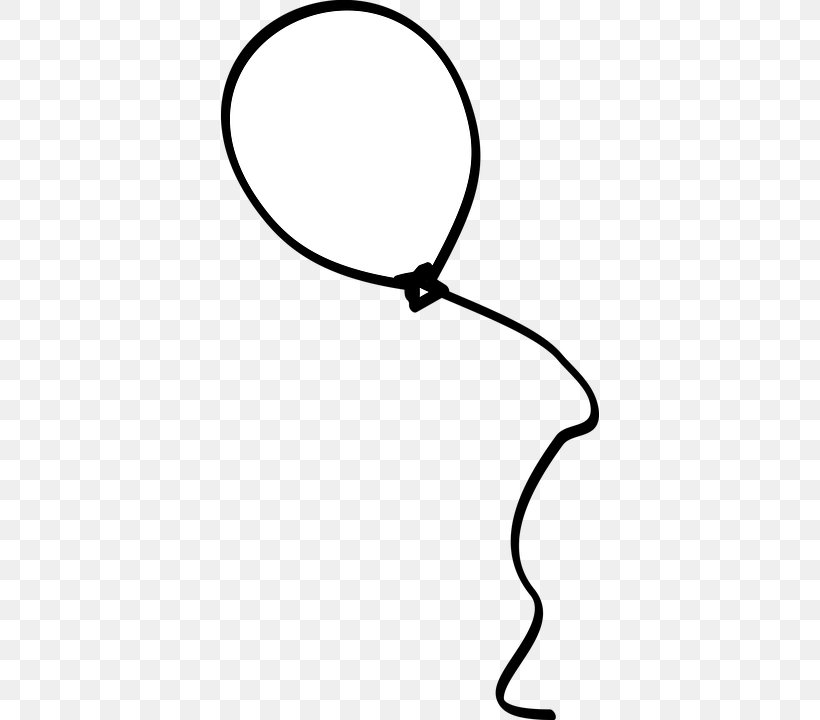Black And White Balloon Drawing Birthday Clip Art, PNG, 378x720px, Black And White, Area, Balloon, Birthday, Black Download Free
