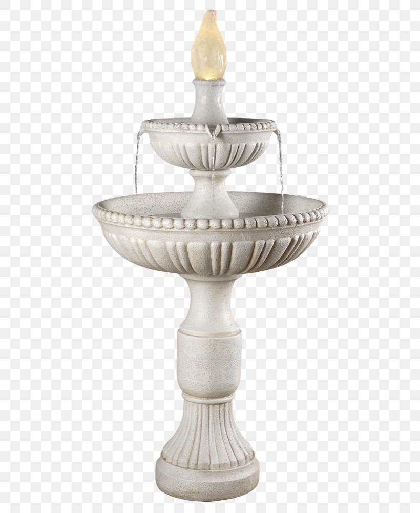 Fountain Water Feature Floor Incandescent Light Bulb Wall, PNG, 519x1000px, Fountain, Artifact, Candle, Candle Holder, Classical Sculpture Download Free