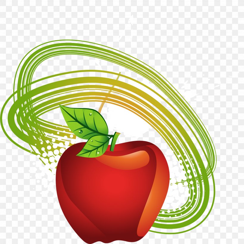 Apple Illustration, PNG, 2660x2654px, Apple, Diet Food, Food, Fruit, Green Download Free