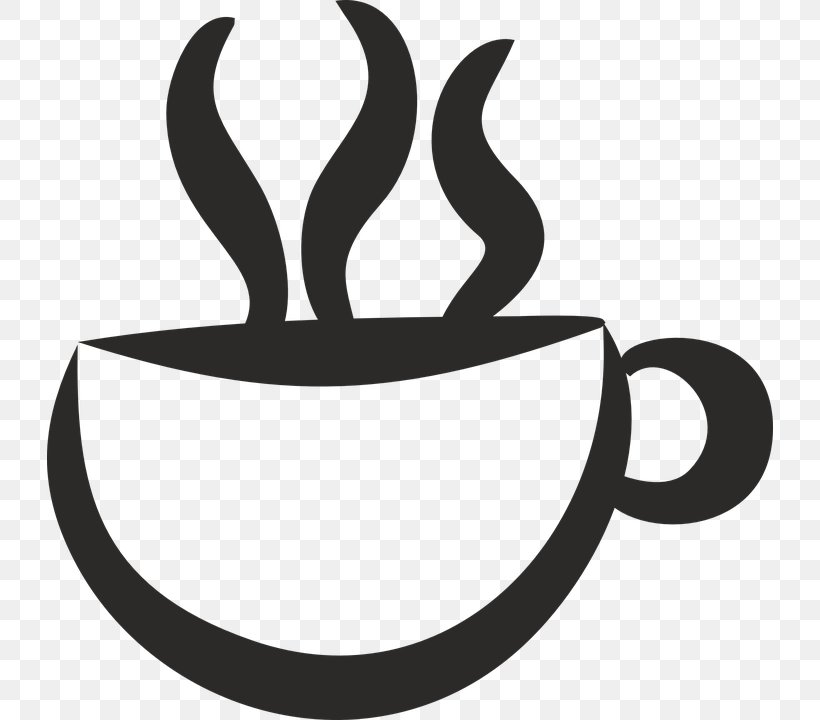 Coffee Cup Cafe Espresso Caffeine, PNG, 726x720px, Coffee, Artwork, Black, Black And White, Brewed Coffee Download Free