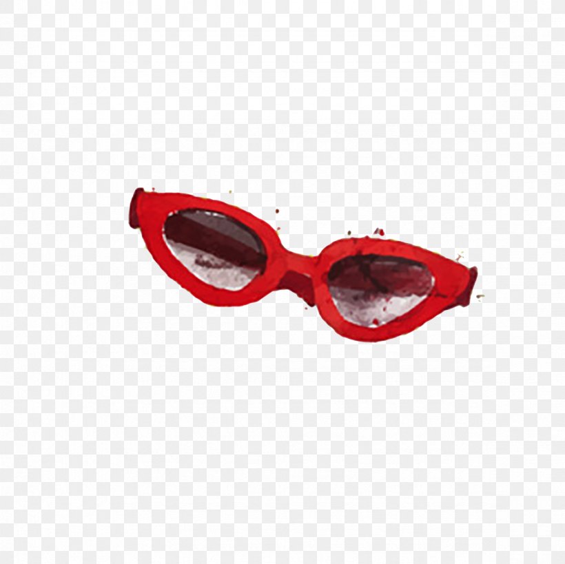 Goggles Red Sunglasses Watercolor Painting, PNG, 2362x2362px, Goggles, Art, Designer, Drawing, Eyewear Download Free