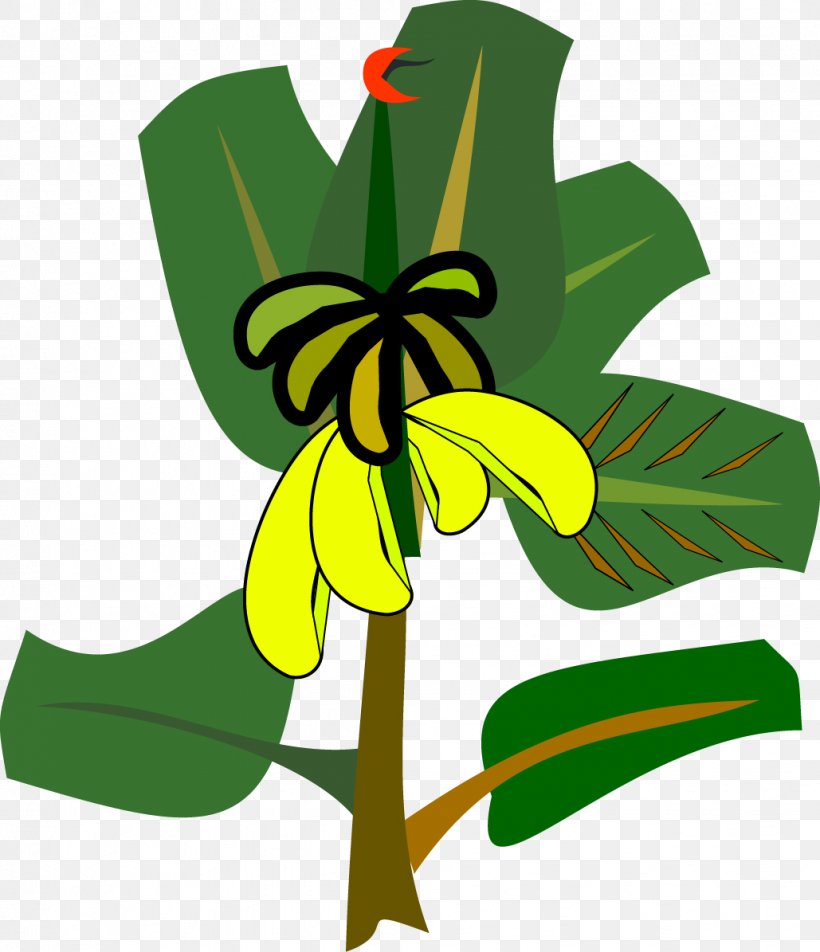 Banana Leaf Clip Art, PNG, 1029x1195px, Banana, Banana Leaf, Cartoon, Cooking Banana, Flora Download Free