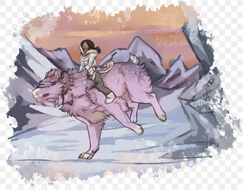 Pig Horse Cartoon Legendary Creature, PNG, 852x667px, Watercolor, Cartoon, Flower, Frame, Heart Download Free