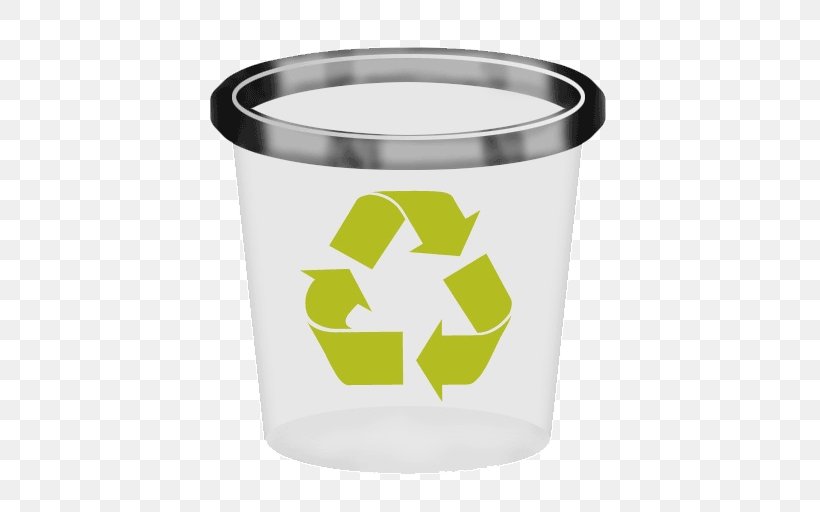 Recycling Symbol Plastic Bottle Paper, PNG, 512x512px, Recycling, Bottle, Cup, Drinkware, Food Waste Download Free