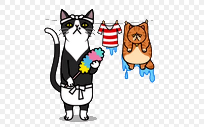 Cat Sticker Whiskers Telegram Kitten, PNG, 512x512px, Cat, Advertising, Artwork, Carnivoran, Cat Like Mammal Download Free