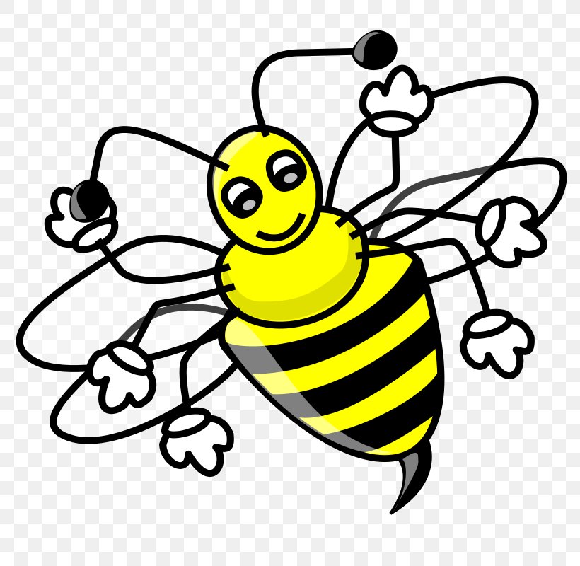 Honey Bee Free Content Bumblebee Clip Art, PNG, 800x800px, Bee, Art, Artwork, Beehive, Black And White Download Free