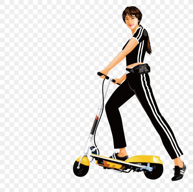 Kick Scooter Recreation Sport, PNG, 1137x1134px, Scooter, Cartoon, Illustrator, Kick Scooter, Product Design Download Free