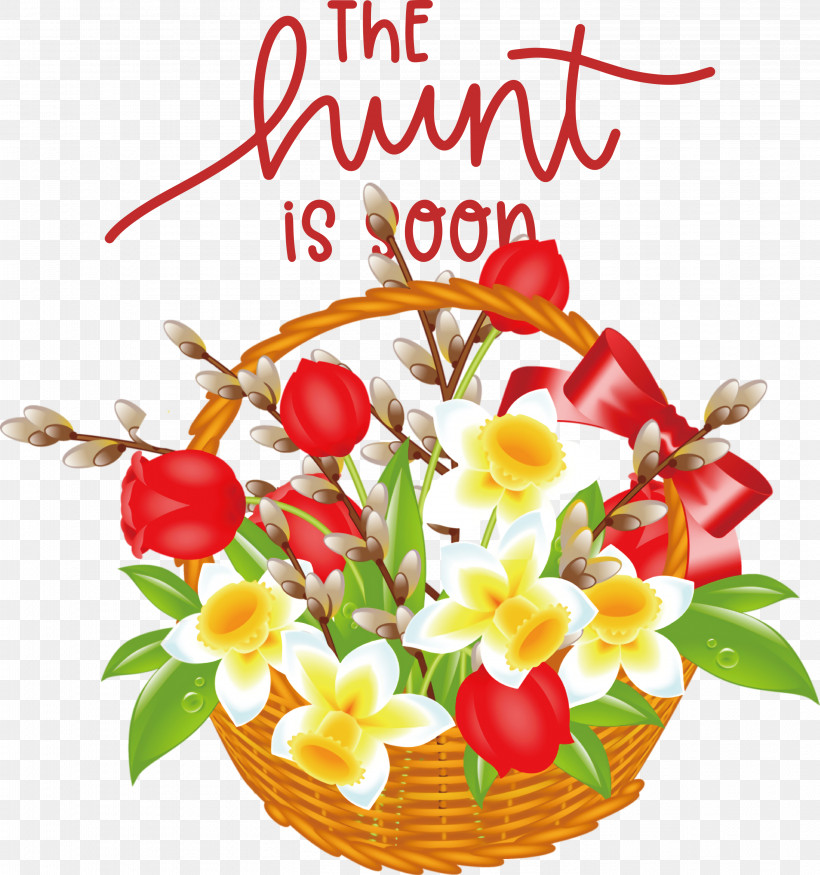 Easter Day The Hunt Is Soon Hunt, PNG, 2809x3000px, Easter Day, Basket, Easter Basket, Easter Egg, Floral Design Download Free
