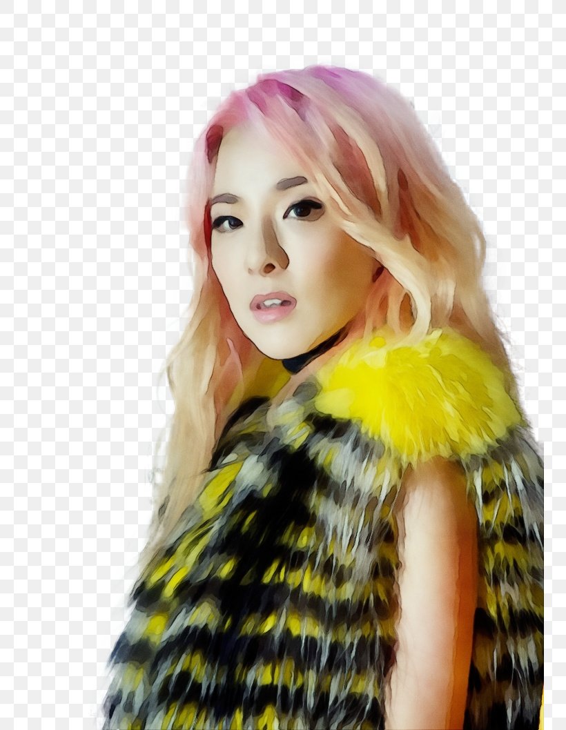 Sandara Park K-pop South Korea YG Entertainment Blue Hair, PNG, 756x1058px, Sandara Park, Artificial Hair Integrations, Bangs, Beauty, Black Hair Download Free