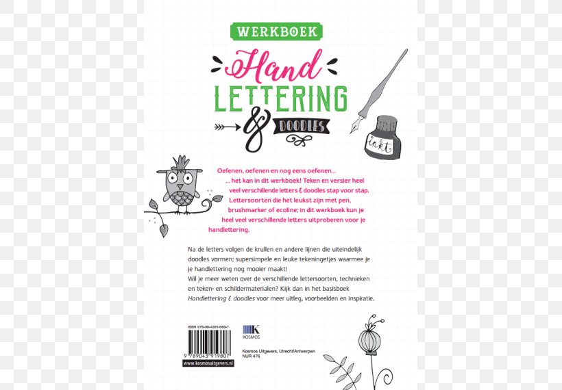 Werkboek Handlettering & Doodles Handlettering & Doodles: Letters Tekenen, Schilderen & Kleuren Book Paperback, PNG, 570x570px, Book, Attention, Bolcom, Brand, Diagram Download Free