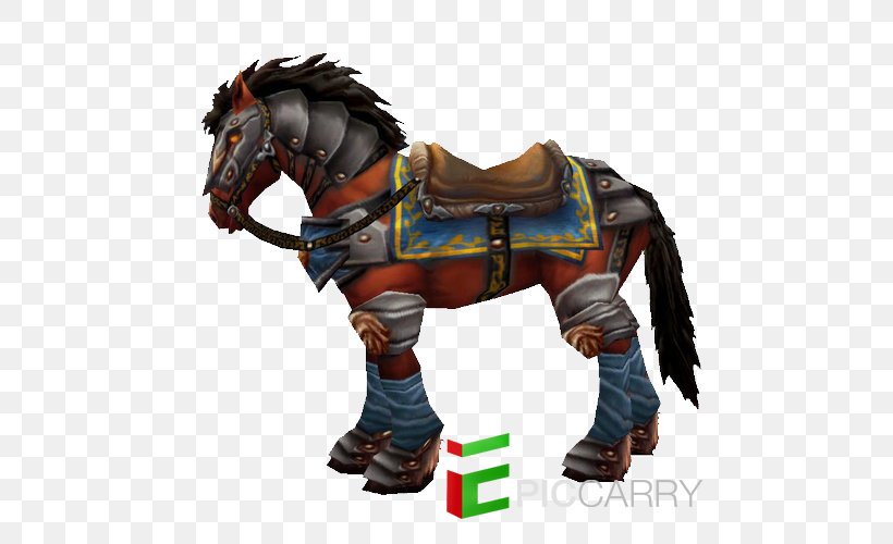 Horse World Of Warcraft Stallion Pony Suzuki Swift, PNG, 500x500px, Horse, Bridle, Draver, Figurine, Halter Download Free