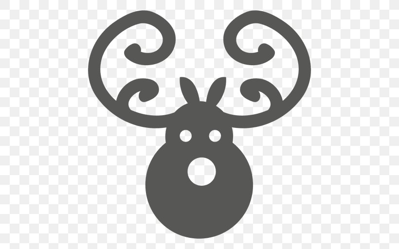 Reindeer Clip Art Vector Graphics Red Deer, PNG, 512x512px, Reindeer, Antler, Black And White, Deer, Head Download Free