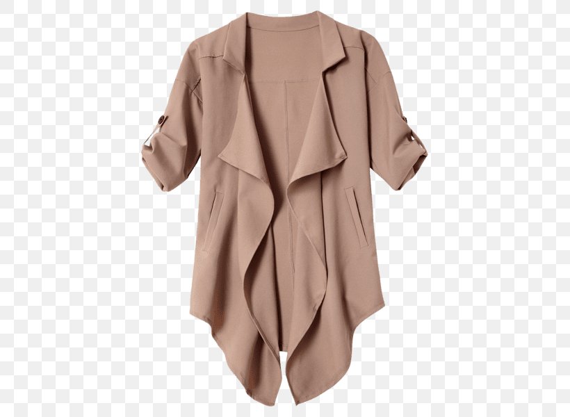 Trench Coat Hoodie Clothing Sleeve, PNG, 451x600px, Trench Coat, Beige, Blouse, Clothing, Clothing Sizes Download Free