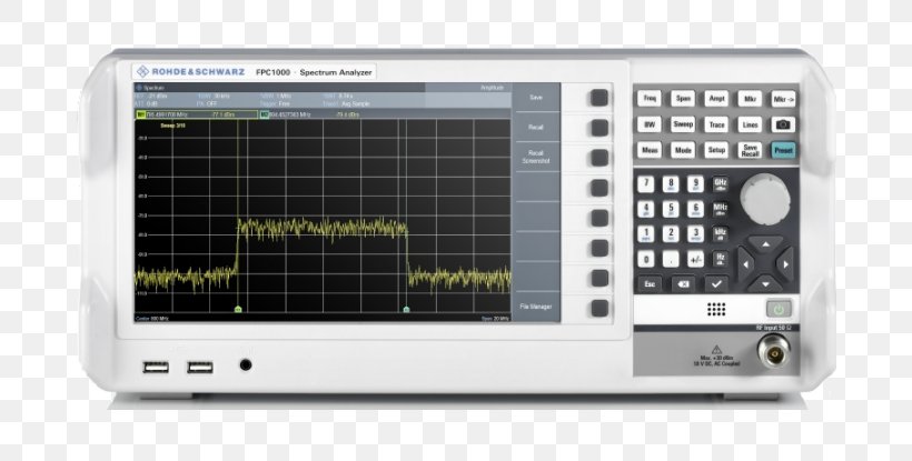 Spectrum Analyzer Rohde & Schwarz Analyser Hertz Phase Noise, PNG, 702x415px, Spectrum Analyzer, Analyser, Audio Receiver, Bandwidth, Communication Channel Download Free