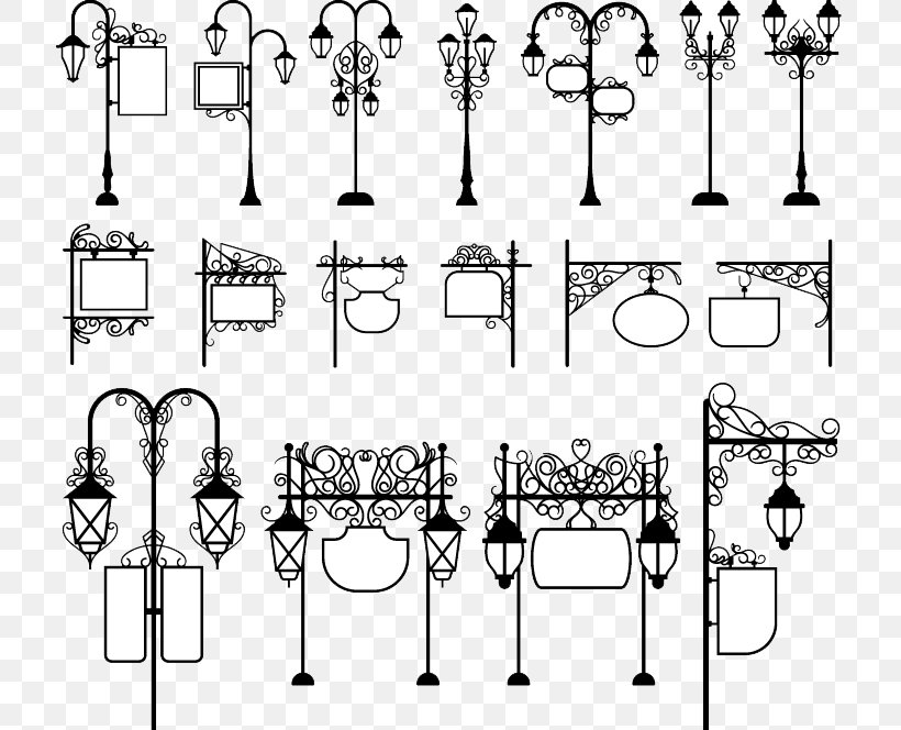 Street Light Lighting, PNG, 762x664px, Light, Advertising, Billboard, Black And White, Body Jewelry Download Free