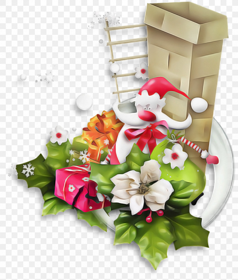 Christmas Santa Santa Claus Saint Nicholas, PNG, 850x1000px, Christmas Santa, Anthurium, Bouquet, Christmas Decoration, Cut Flowers Download Free