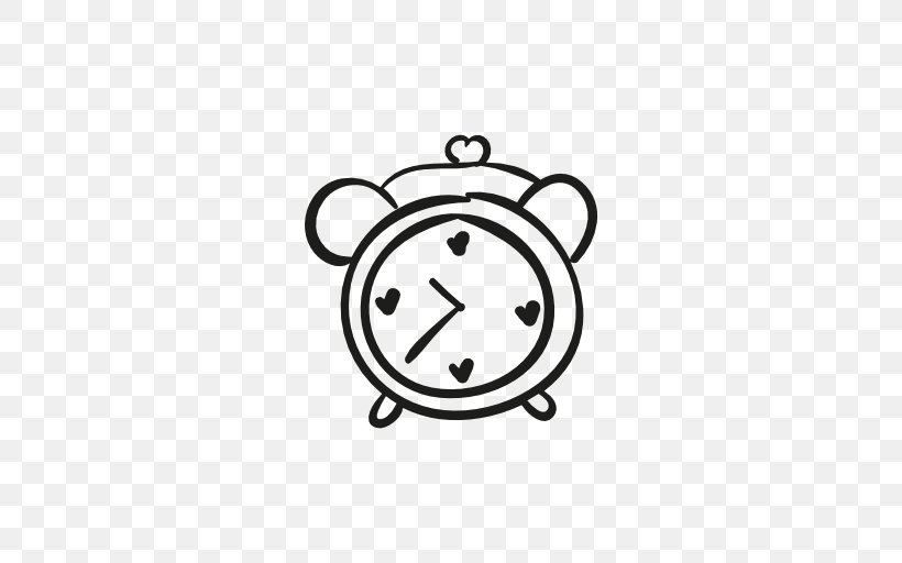 Alarm Clocks Digital Clock, PNG, 512x512px, Alarm Clocks, Area, Black And White, Clock, Digital Clock Download Free