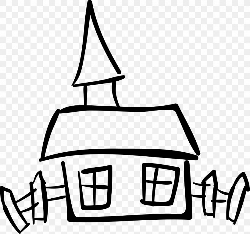 Vector Graphics House Drawing, PNG, 981x919px, House, Area, Artwork, Black, Black And White Download Free