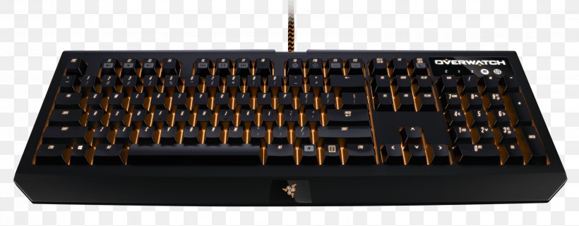 Computer Keyboard Razer BlackWidow Chroma Razer Inc. Gaming Keypad Razer BlackWidow X Chroma, PNG, 3216x1261px, Computer Keyboard, Color, Electrical Switches, Electronic Instrument, Electronics Download Free