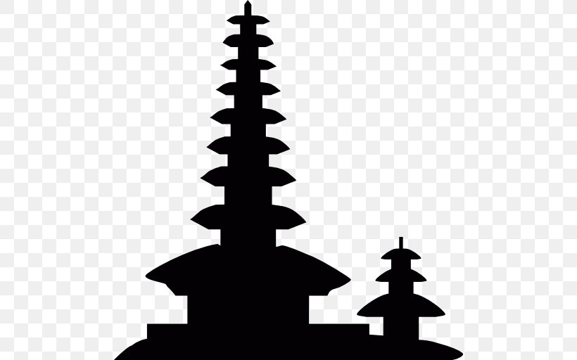 Dragon And Tiger Pagodas Tanah Lot Bali Hotel, PNG, 512x512px, Dragon And Tiger Pagodas, Bali, Balinese Temple, Black And White, Christmas Tree Download Free
