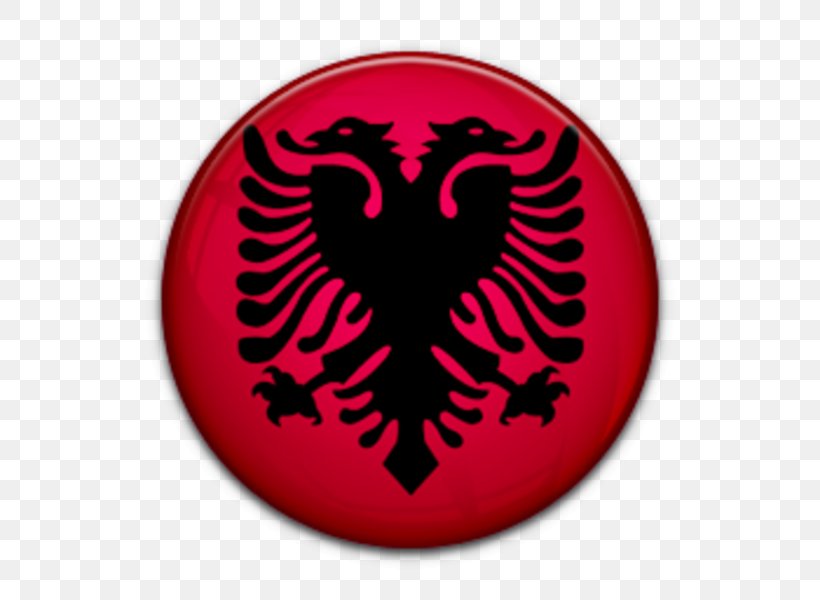 Flag Of Albania Albanian Double-headed Eagle, PNG, 600x600px, Albania, Albanian, Albanians, Badge, Doubleheaded Eagle Download Free