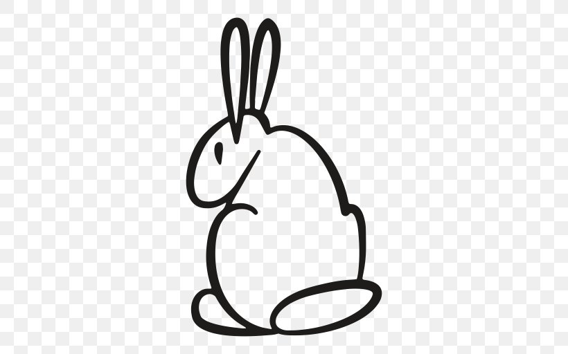 Rabbit Easter Bunny Clip Art, PNG, 512x512px, Rabbit, Area, Autocad Dxf, Avatar, Black Download Free