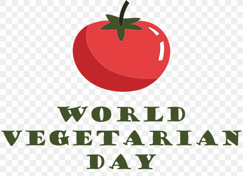 Tomato, PNG, 3000x2174px, World Vegetarian Day, Apple, Local Food, Logo, Meter Download Free