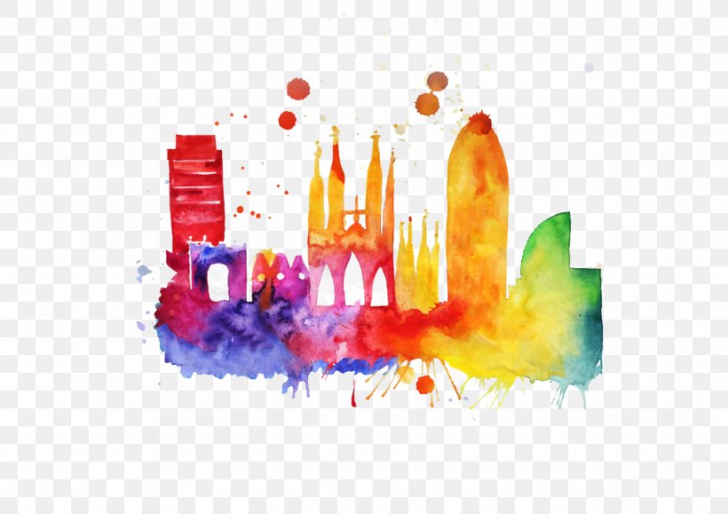 Barcelona Skyline Poster Painting, PNG, 1770x1251px, Barcelona Skyline, Art, Artist, Barcelona, Painting Download Free