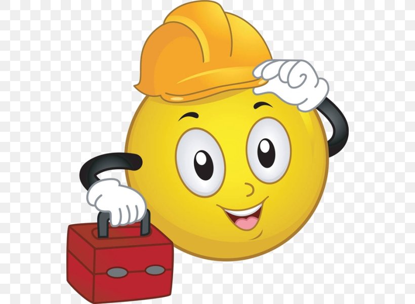 Smiley Toolbox Clip Art, PNG, 558x600px, Smiley, Construction Worker, Emoticon, Happiness, Hard Hat Download Free