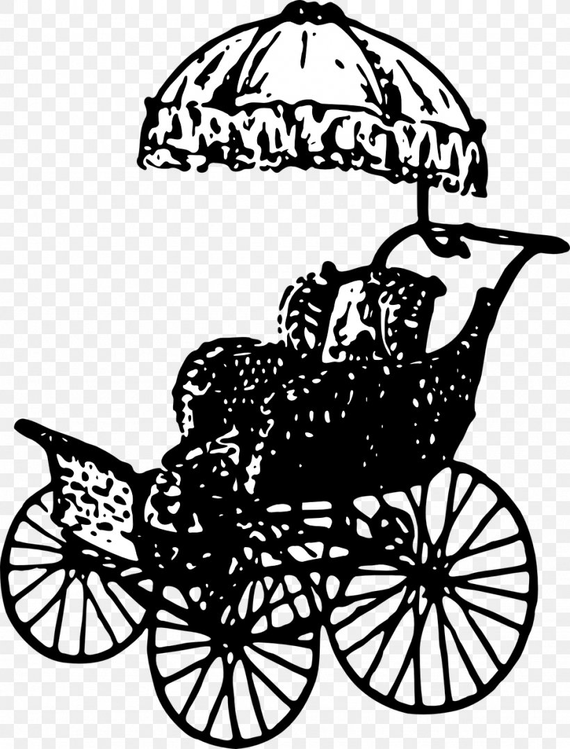 Baby Transport Car Victorian Era Chariot Clip Art, PNG, 975x1280px, Baby Transport, Antique, Antique Furniture, Black And White, Cantillation Download Free