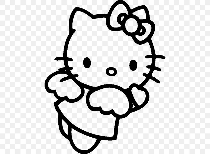 Hello Kitty Sticker Drawing Character, PNG, 600x600px, Watercolor, Cartoon, Flower, Frame, Heart Download Free