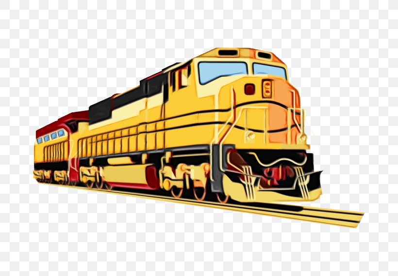 Transport Locomotive Vehicle Public Transport Railway, PNG, 760x570px, Watercolor, Locomotive, Metro, Mode Of Transport, Paint Download Free