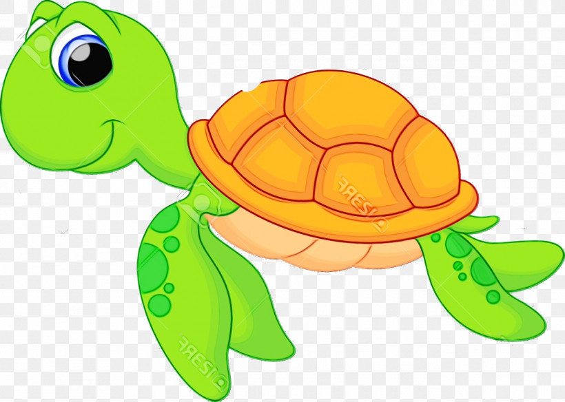 Sea Turtles Tortoise M Turtles Cartoon Yellow, PNG, 1300x927px, Watercolor, Biology, Cartoon, Paint, Reptiles Download Free
