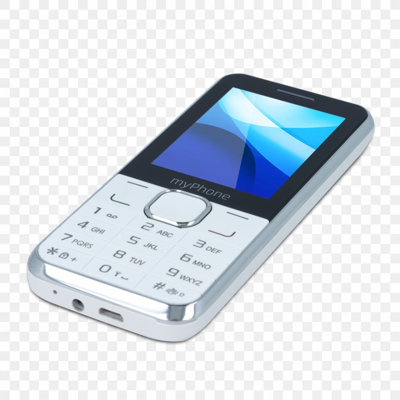 Feature Phone Smartphone MyPhone Classic Bílý Mobilní Telefon Telephone, PNG, 900x900px, Feature Phone, Cellular Network, Communication Device, Dual Sim, Electronic Device Download Free