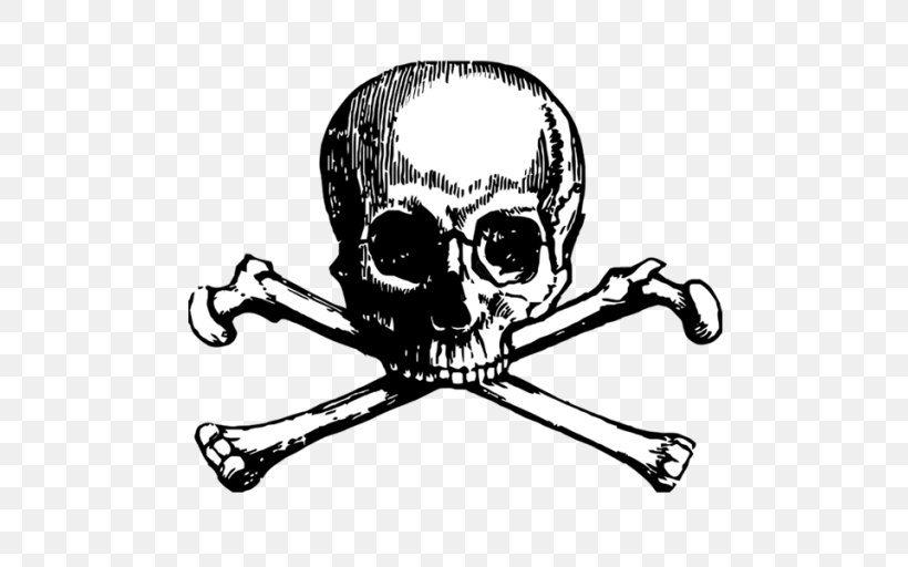 Skull And Bones Skull And Crossbones Tattoo Human Skull Symbolism, PNG, 512x512px, Skull And Bones, Abziehtattoo, Art, Black And White, Bone Download Free
